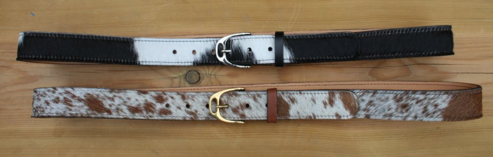 Cow Hair Belt 1 1/4" Stirrup Buckle